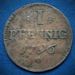 Kép 1/2 - 1796 1 Pfennig réz érme (German States Frankfurt)