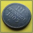 Kép 1/2 - 1803 3 pfennige réz érme