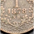 Kép 2/2 - 1878 1 Krajcár 2x2 makkos Ritka változat!