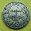 Kép 1/2 - 1893 1 korona ezüst érme
