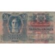 Kép 2/2 - 1913 20 korona bankjegy Numizmatika-bankjegyek