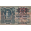 Kép 2/2 - 1913 20 korona bankjegy Numizmatika-bankjegyek