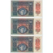 Kép 2/2 - 1915 10 Korona 3 db Sorszámkövető aUNC-UNC bankjegy