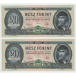 Kép 3/6 - 1962 20 Forint 4 db UNC sorszámkövető bankjegy