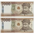 Kép 1/2 - 2016 2000 Forint 2db UNC sorszámkövető bankjegy