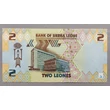 Kép 2/2 - 2022 Sierra Leone 2 Leones UNC bankjegy