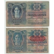 Kép 2/2 - 1913 20 korona bankjegy Numizmatika-bankjegyek