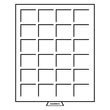 Kép 2/2 - Leuchtturm MB érmetartó fiók átlátszó fedővel – 24 férőhelyes (42 mm x 42 mm)