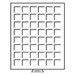 Kép 2/2 - LLeuchtturm MB érmetartó fiók átlátszó fedővel – 48 férőhelyes (30 mm x 30 mm)