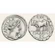 Kép 2/2 - C. Marius C. f. Capito Denarius, római köztársasági ezüst érme, fogazott dénár – Kr.e. 81, Sear 5300