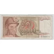 Kép 1/2 - 1987 20000 dinár bankjegy Jugoszlávia