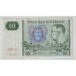 Kép 1/2 - 1983 10 Kronor bankjegy, Svédország – VI. Gusztáv Adolf