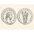 Kép 2/2 - Gallienus Antoninianus, római billon érme SAECVLI FELICITAS – Kr.u. 257, Wareham Hoard 316 var