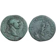 Kép 1/2 - Traianus Dupondius, római bronz érme – Kr.u. 108-109, RIC 502