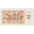 Kép 1/2 - 1992 1 Talonas bankjegy, Litvánia – Bíbicek