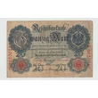 Kép 1/2 - 1910 Zwanzig Mark - német 20 márka bankjegy - Reichsbanknote