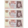 Kép 1/2 - 2011 500 forint 3 db UNC sorszámkövető bankjegy 