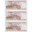 Kép 2/2 - 2011 500 forint 3 db UNC sorszámkövető bankjegy 