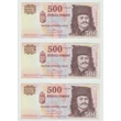 Kép 1/2 - 2011 500 forint 3 db UNC sorszámkövető bankjegy 