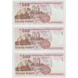 Kép 2/2 - 2011 500 forint 3 db UNC sorszámkövető bankjegy EB6781659-EB6781661