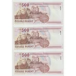 Kép 2/2 - 2011 500 forint 3 db UNC sorszámkövető bankjegy 