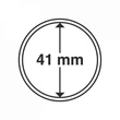 Kép 2/3 - Leuchtturm GRIPS Érmetartó kapszula 41 mm-es belső átmérővel, peremes kivitel 25 db-os csomag