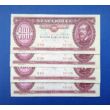 Kép 1/2 - 1989 100 forint 4 db sorszámkövető Extra fine bankjegy Numizmatika-bankjegyek