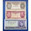 Kép 1/2 - 1975-1989 50-100-500 3 darabos forint bankjegy sor