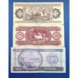 1975-1989 50-100-500 3 darabos forint bankjegy sor hátlap