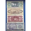 Kép 2/2 - 1975-1992 10-50-100-500 4 darabos forint bankjegy sor hátlap