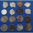Kép 2/2 - Középkori (XVI. század) vegyes lot 16 db ezüst és réz érme