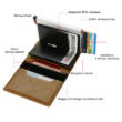 Kép 3/11 - RFID aluminium-bőr pénztárca