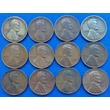 Kép 1/2 - 1911-1951 Lincoln Wheat cent, amerikai 1 centes érme lot 12 db egyben