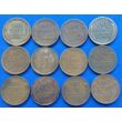 1911-1951 Lincoln Wheat cent, amerikai 1 centes érme lot 12 db egyben