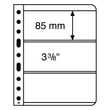 Kép 1/2 - Leuchtturm VARIO 3C műanyag bankjegytartólap - 3 férőhelyes, átlátszó, merev tartású