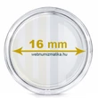 Kép 1/3 - Érmetartó kapszula, érmekapszula, védőtok érméhez 16mm belső átmérő