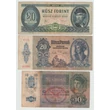 Kép 1/2 - Magyar Pénztörténet Trió, Forint - Pengő - Korona 3 db-os vegyes, magyar bankjegy sor