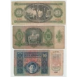 Kép 2/2 - Magyar Pénztörténet Trió, Forint - Pengő - Korona 3 db-os vegyes, magyar bankjegy sor