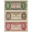 Kép 1/2 - Magyar Klasszikus Forint Bankjegycsomag – 10, 50 és 100 Forint