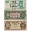 Kép 1/2 - 3 darabos történelmi forint bankjegycsomag 