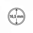 Kép 2/3 - Leuchtturm GRIPS Érmetartó kapszula 21,5 mm-es belső átmérővel, peremes kivitel 25 db-os csomag