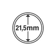 Kép 2/3 - Leuchtturm GRIPS Érmetartó kapszula 21,5 mm-es belső átmérővel, peremes kivitel 25 db-os csomag