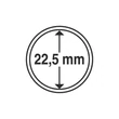 Kép 2/3 - Leuchtturm GRIPS Érmetartó kapszula 22,5 mm-es belső átmérővel, peremes kivitel 25 db-os csomag