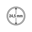 Kép 2/3 - Leuchtturm GRIPS Érmetartó kapszula 24,5 mm-es belső átmérővel, peremes kivitel 25 db-os csomag