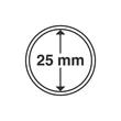 Kép 2/3 - Leuchtturm GRIPS Érmetartó kapszula 25 mm-es belső átmérővel, peremes kivitel 25 db-os csomag