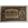 Kép 1/2 - 1923 5000 korona államjegy Fine