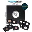 Kép 1/2 - MATRIX érmetartó keret, fekete, belső Ø 25 mm, öntapadós