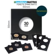 Kép 1/2 - MATRIX érmetartó keret, fekete, belső Ø 30 mm, öntapadós