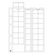 Kép 1/2 - Leuchtturm OPTIMA érmetartó lap, 40 db érméhez 26 mm Ø-ig, átlátszó