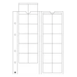 Kép 1/2 - OPTIMA érmetartó lapok, 24 db érméhez 34 mm Ø-ig, átlátszó